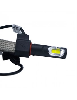 2×30W Car Motorcycle LED Headlight Bulbs 9012 6000K White 6000LM Plug-N-Play (Pack of 2)