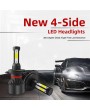 H4 HB2 9003 2000W 320000LM 4-Side LED Headlight Bulb Car Kit Hi/Lo Bi Bulb 6500K