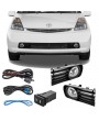 For 2004-2009 Toyota Prius Clear Fog Lights Driving Bumper Lamps COMPLETE KIT