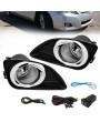 For 2010-2011 Toyota Camry Front Bumper Fog Lights Lamps&Switch Kit Clear