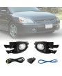 FOR HONDA ACCORD 03-05 4-DR SEDAN BUMPER FOG LIGHT LAMP KIT WITH SWITCH&WIRE