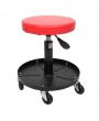 Adjustable Tool Rolling Creeper Seat Red