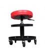 Adjustable Tool Rolling Creeper Seat Mechanic's Seat Red & Black