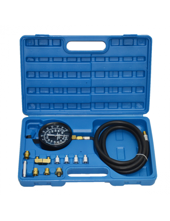 0-500 PSI Engine Oil Pressure Tester Gauge Diagnostic Test Tool Kit w/ Case New